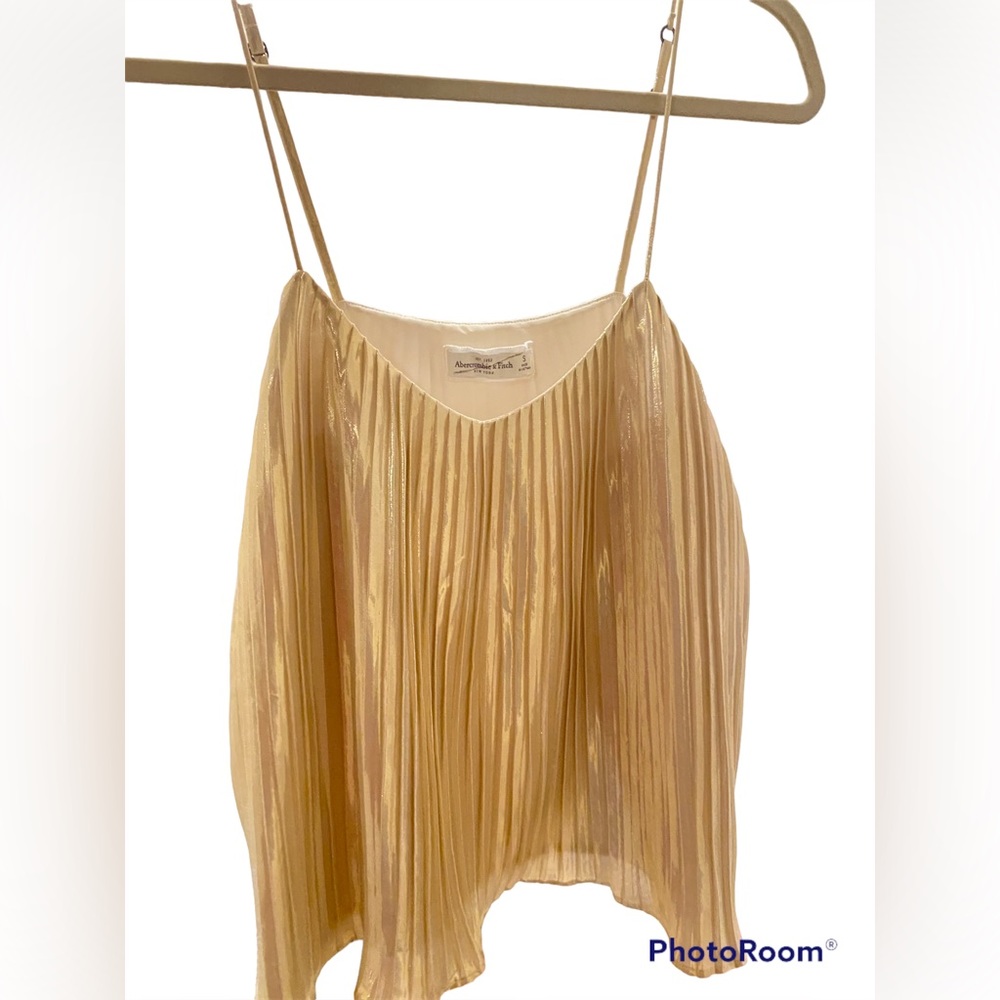 Abercrombie & fitch gold tank top